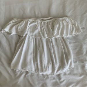 white off the shoulder top